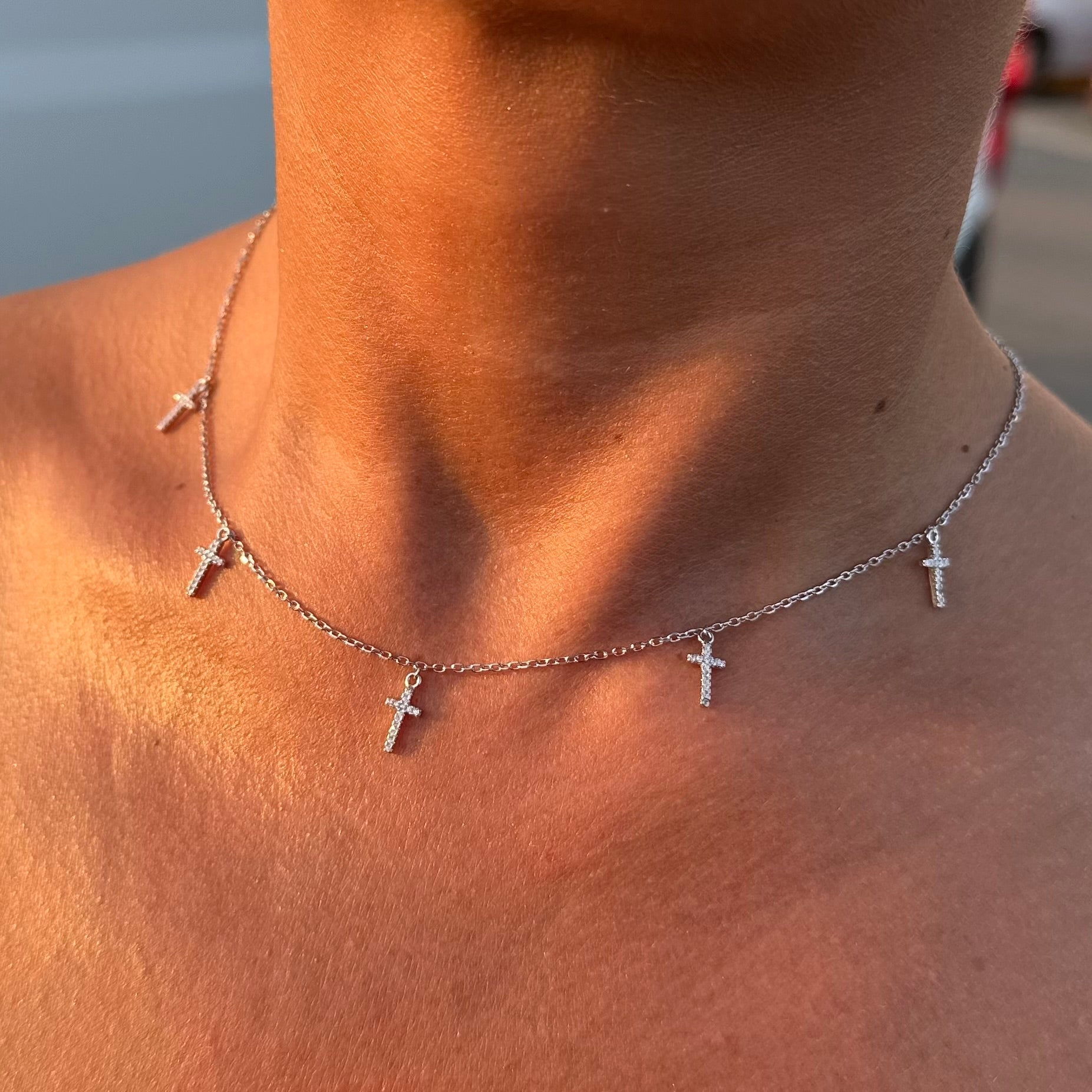 Colier cu Cruciulițe – Argint 925