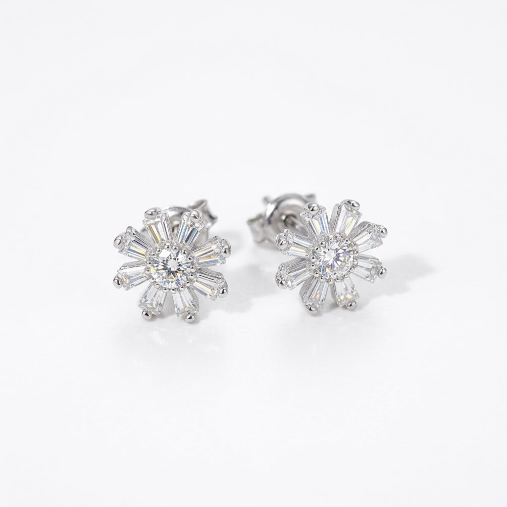 Cercei Flower Argint 925