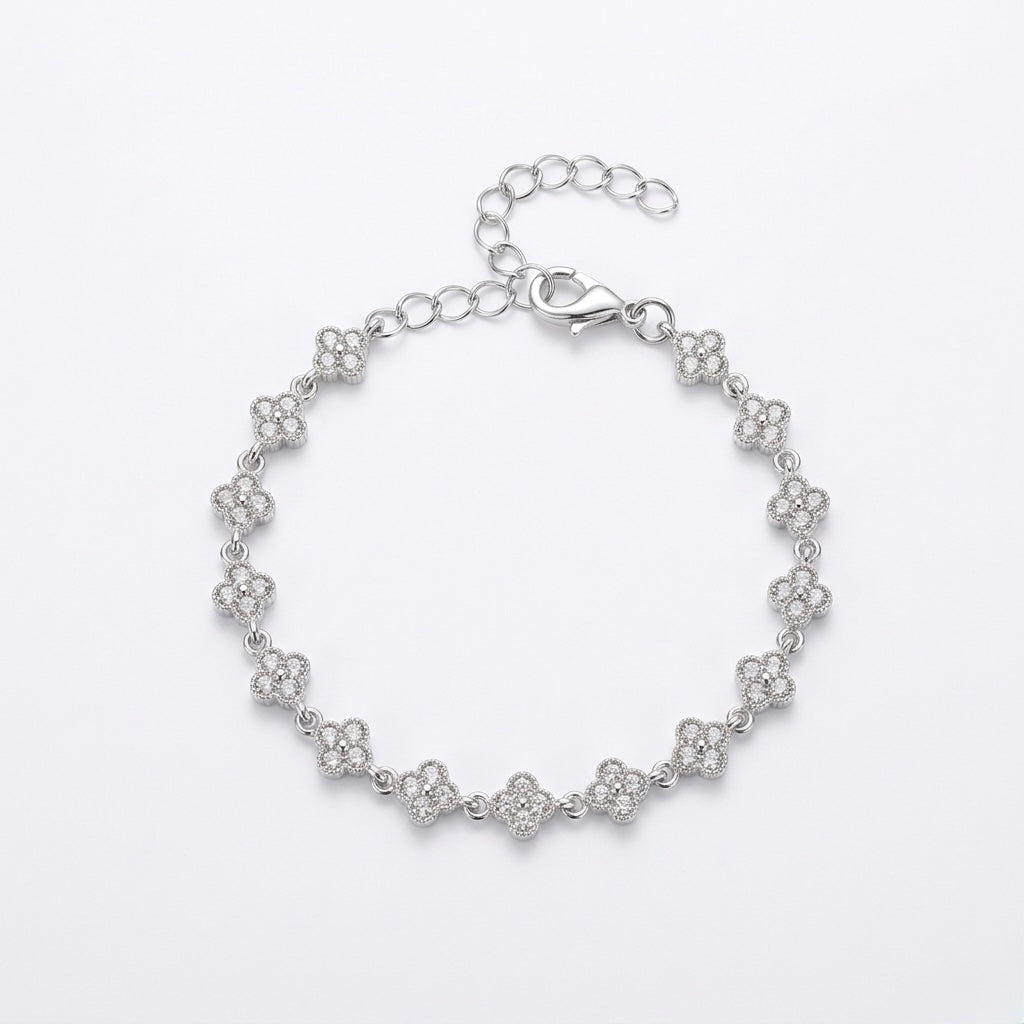 ✨ Brățara Shine Flower – Delicatețe în două nuanțe regale