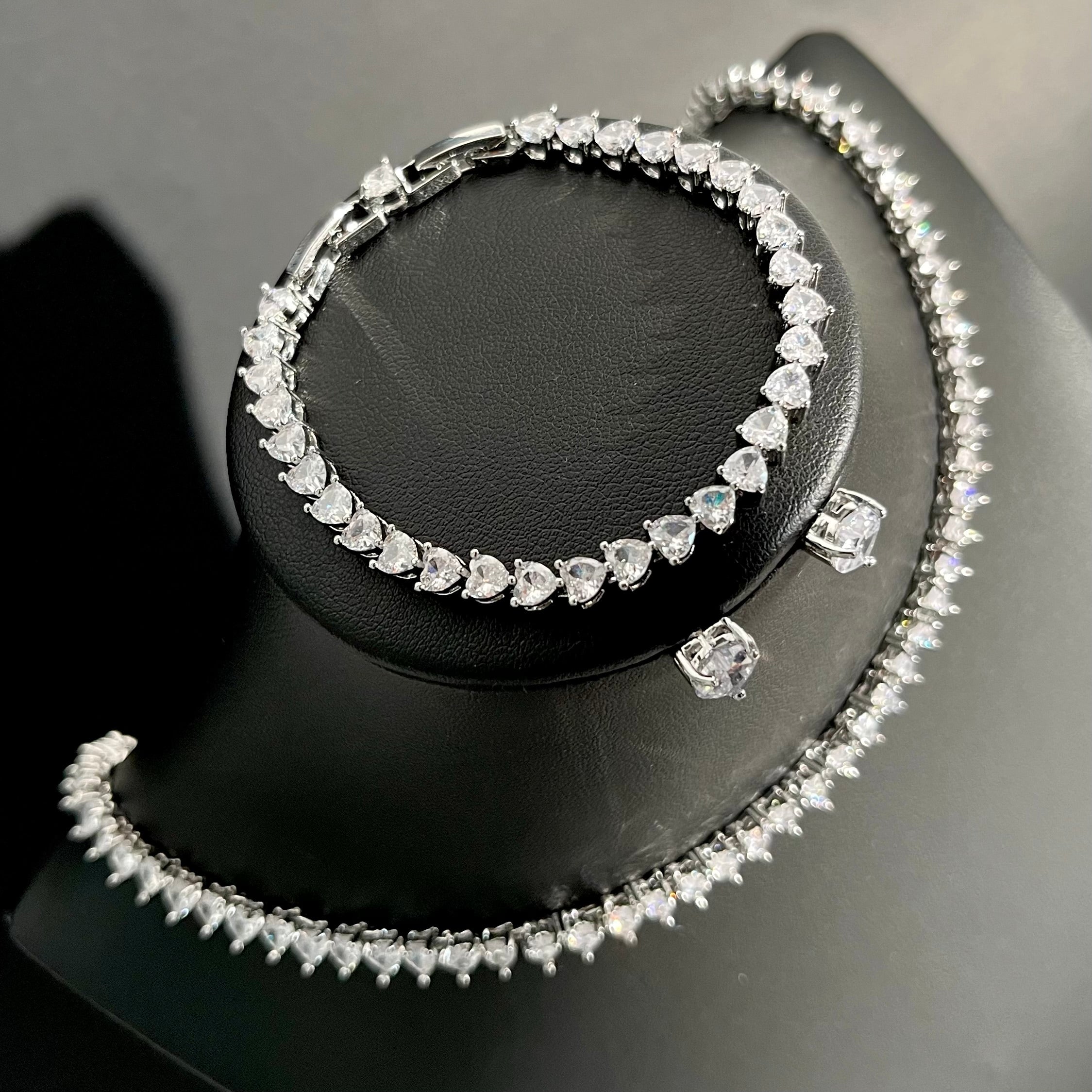 Set Regal Zirconia 🤍 Colier + Brățară + Cercei 🤍