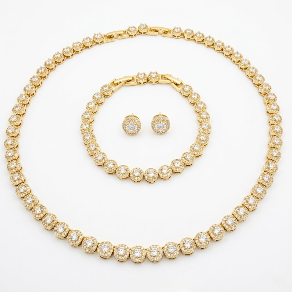 Set Crystal Shine Gold - 3 Piese