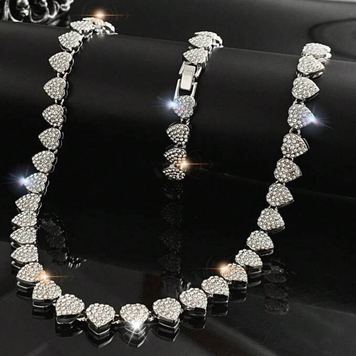 💚 Setul Inima 💚 - Colier & Brățară