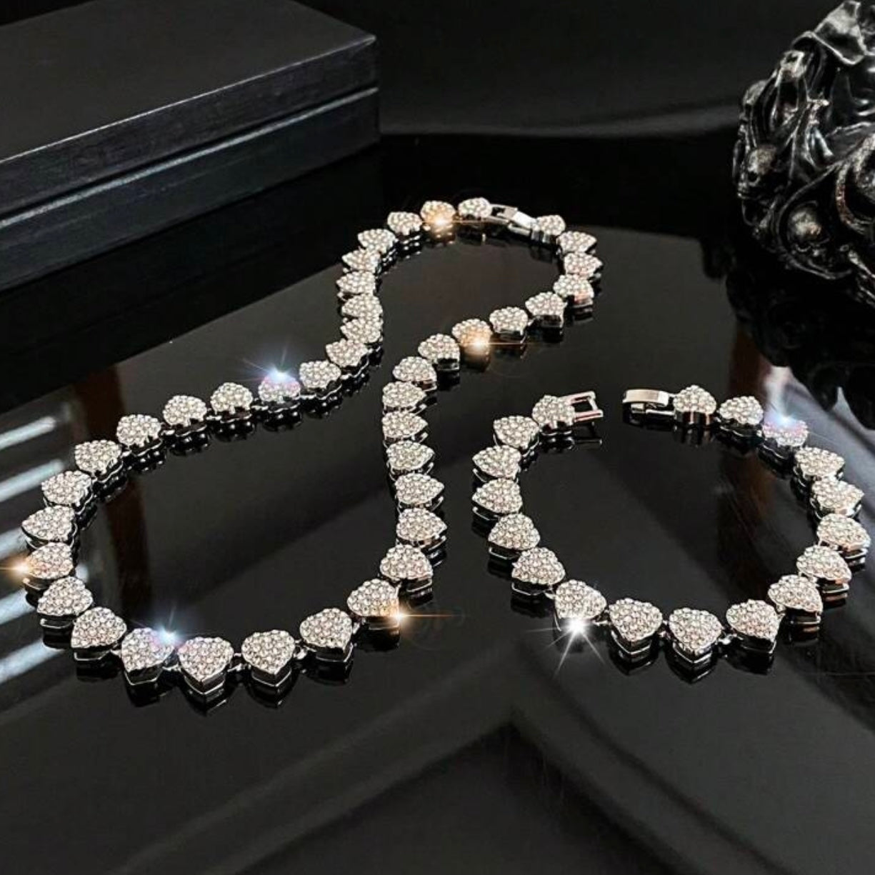 💚 Setul Inima 💚 - Colier & Brățară