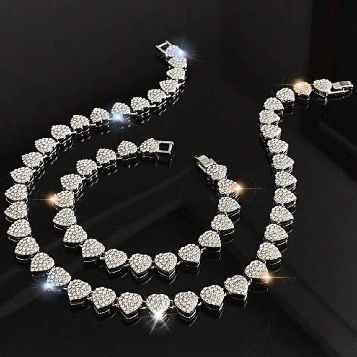 💚 Setul Inima 💚 - Colier & Brățară