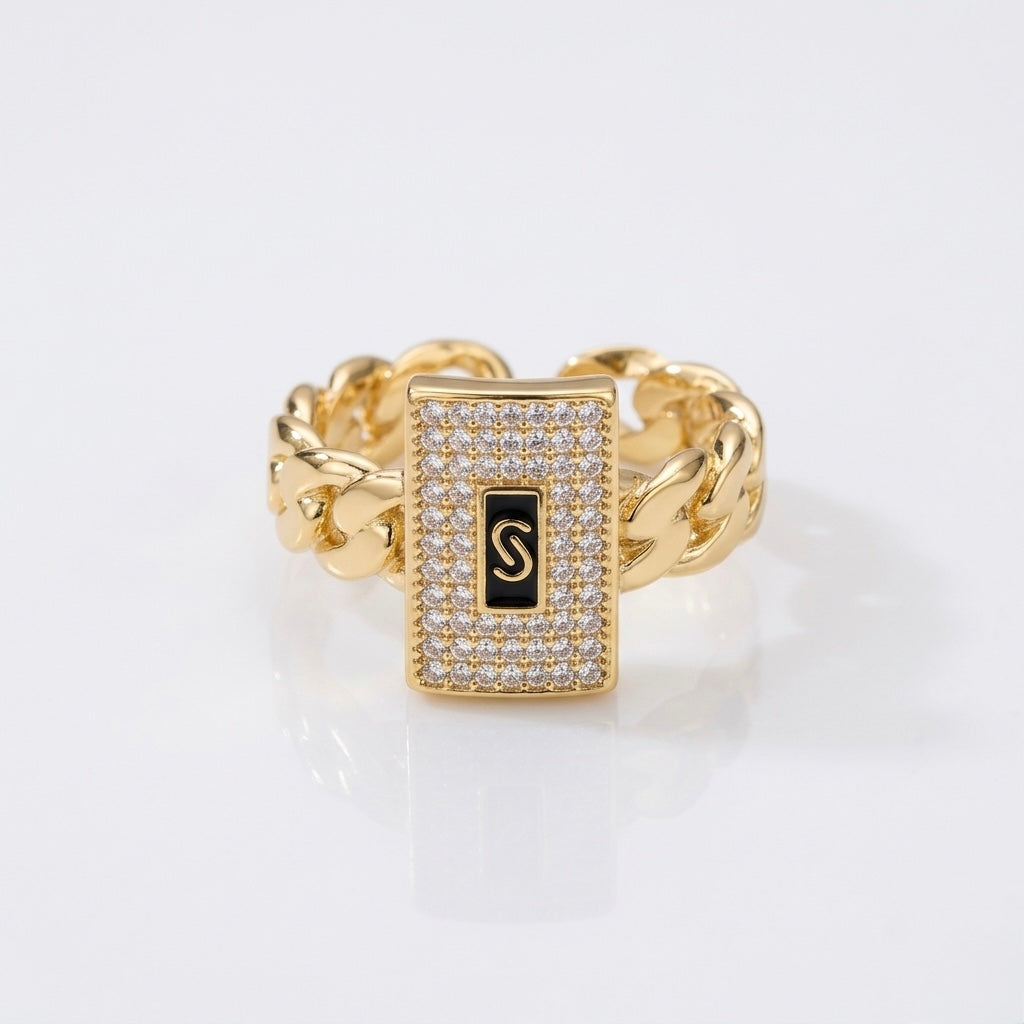 Inel Monaco placat cu Aur 18K