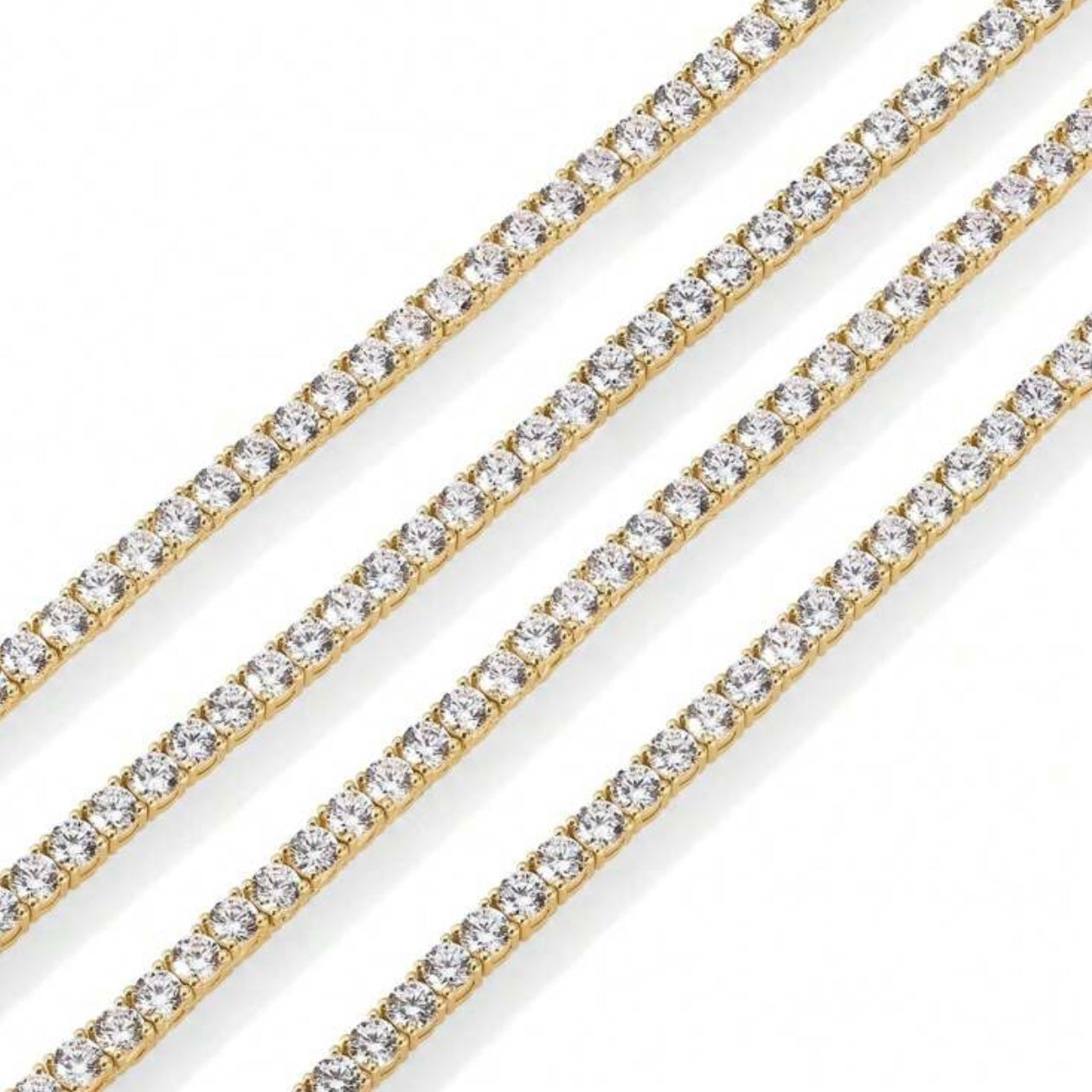 Colier Tennis Luxury Unisex 💎 Silver/Gold