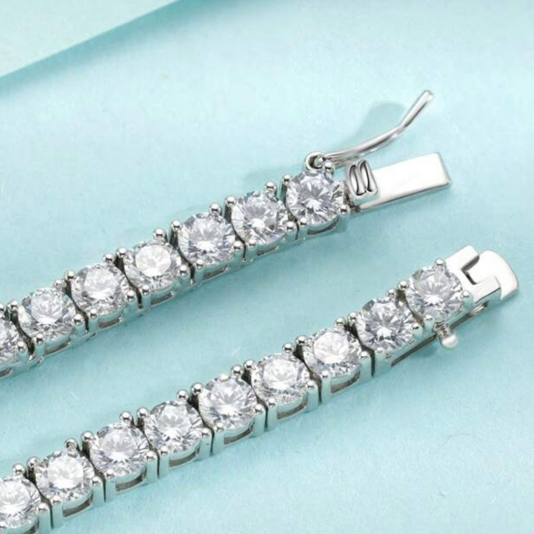 Colier Tennis Luxury Unisex 💎 Silver/Gold