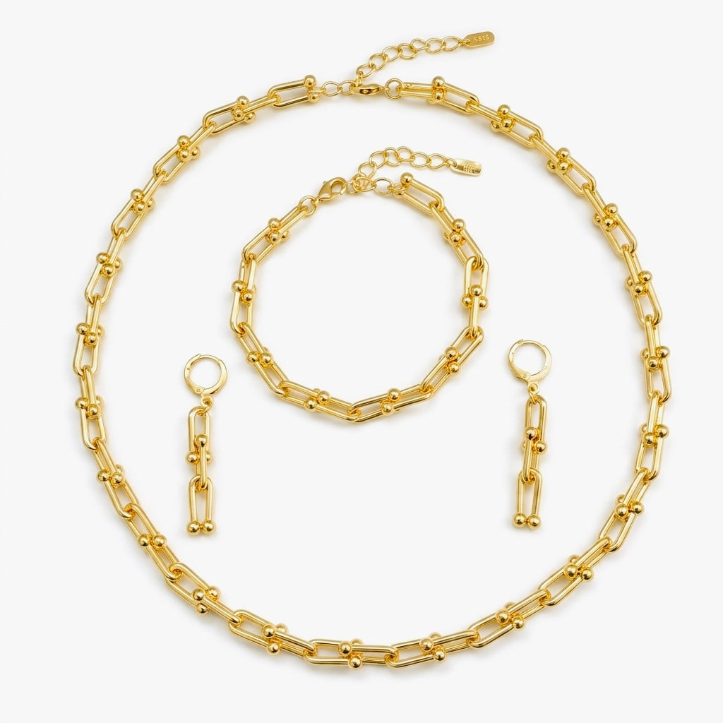 Set bijuterii placat cu aur