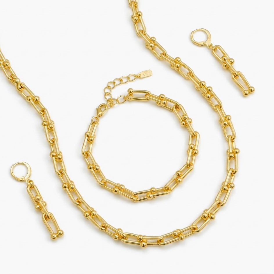 Set bijuterii placat cu aur