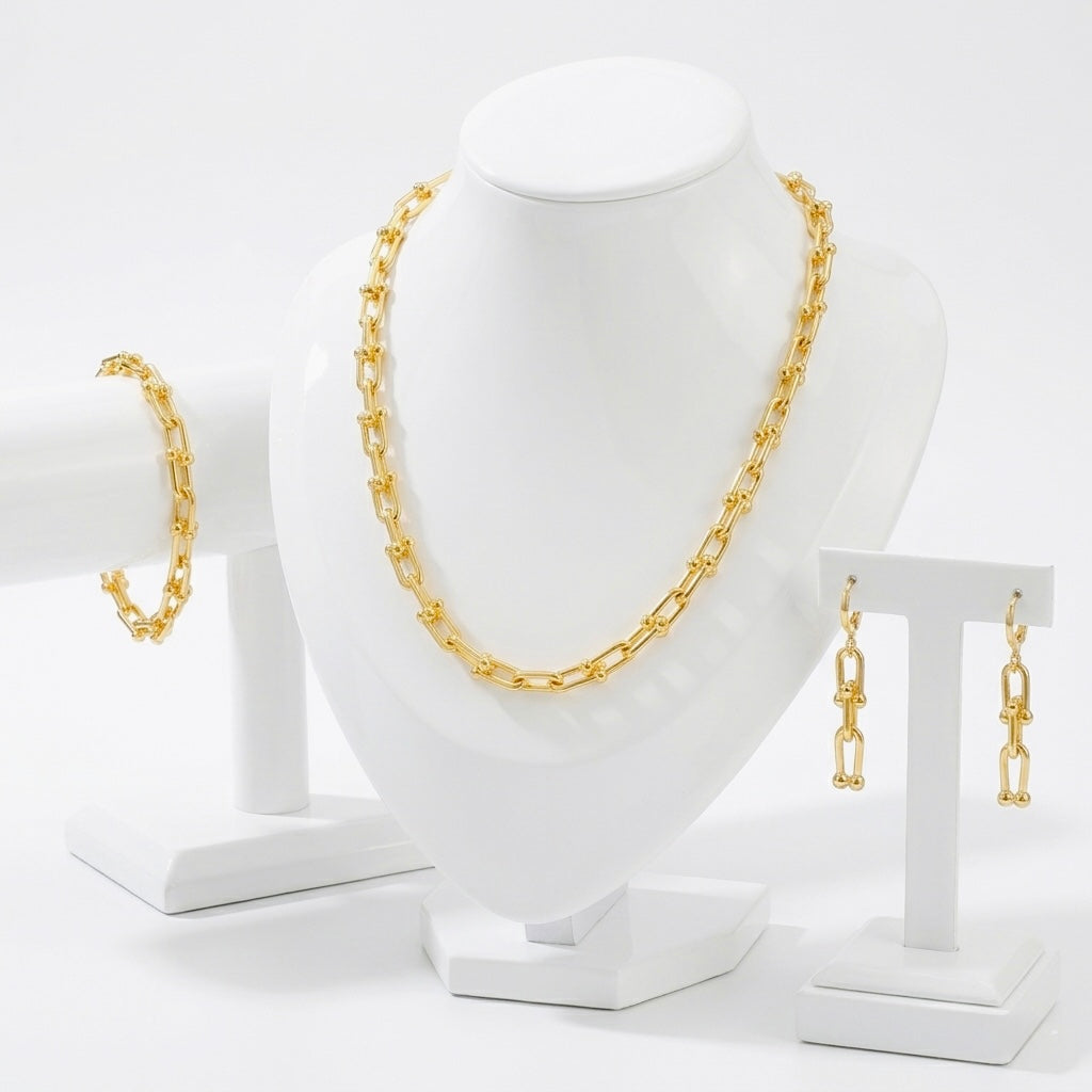 Set bijuterii placat cu aur