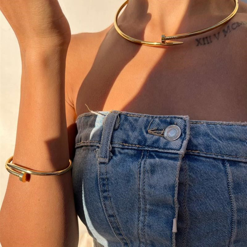 💥 Colier Cui Fix – Bijuterie cu Design Puternic 🔱