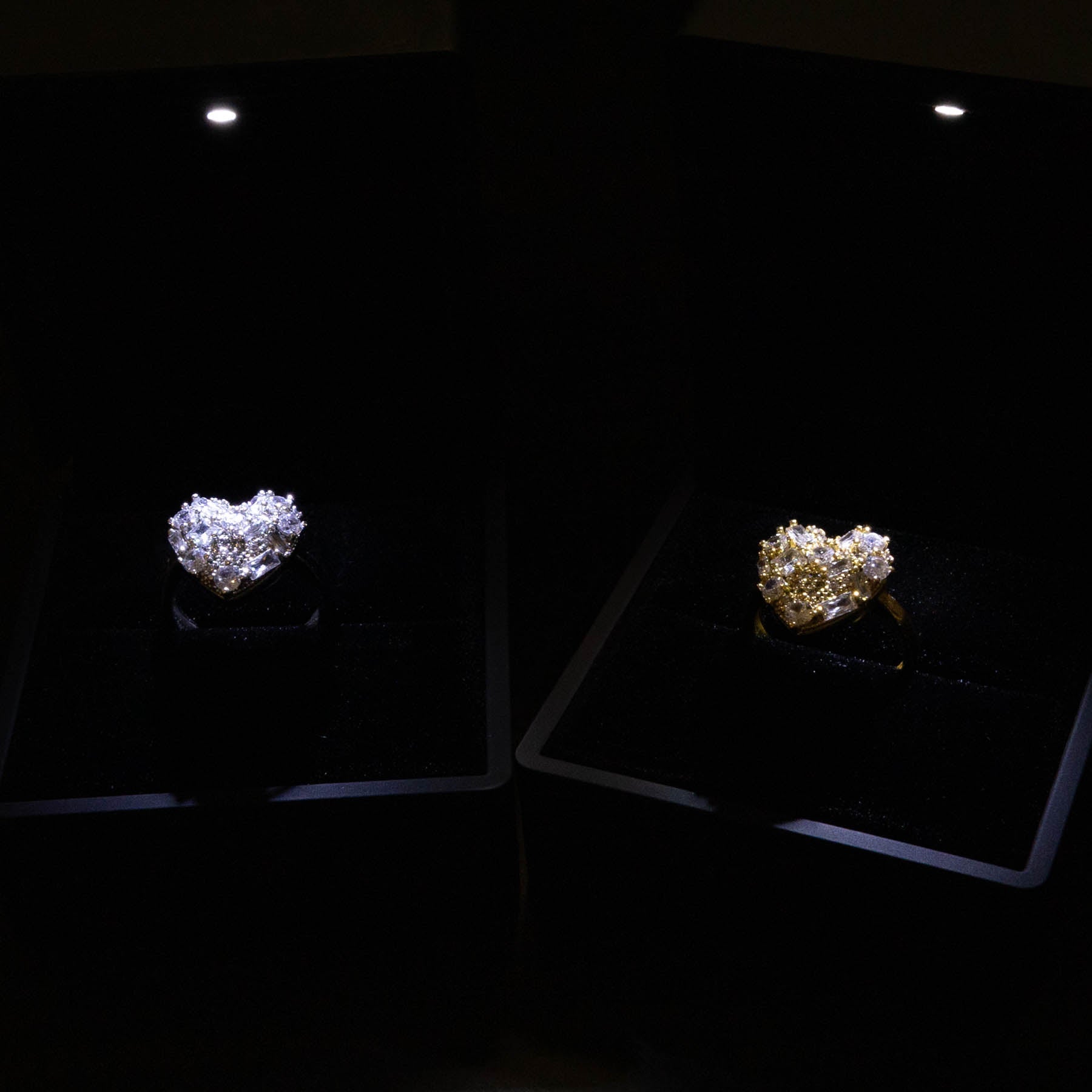 Inel Special Heart Silver/Gold