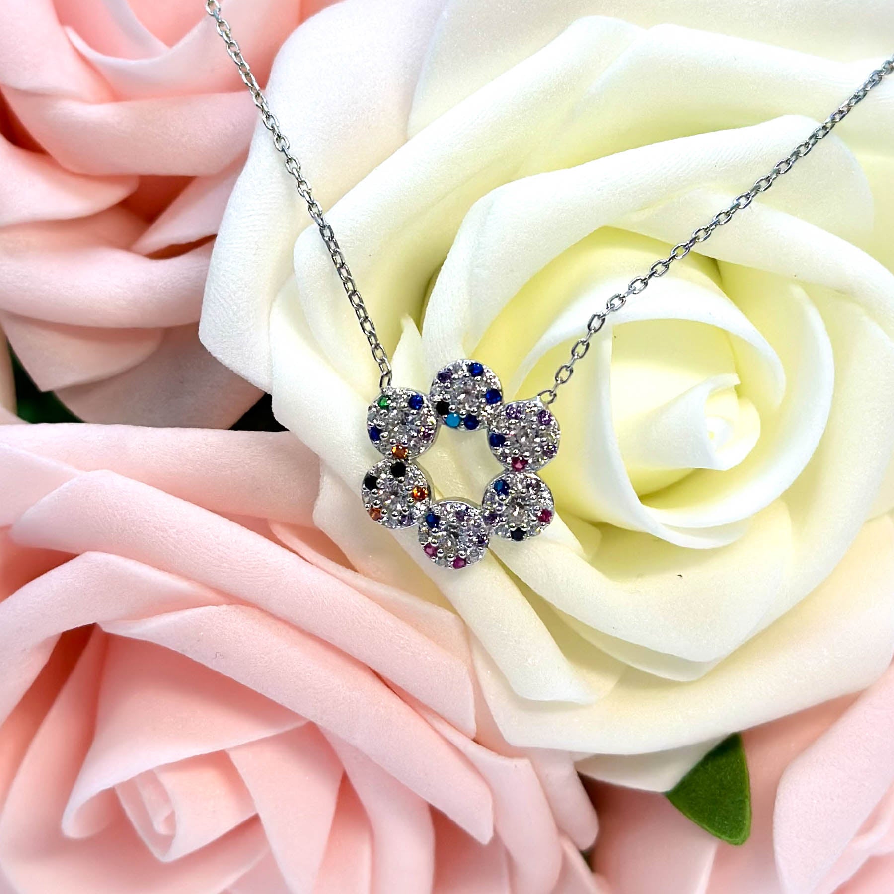 ✨ Colierul Florii Fericirii – Argint925 🌸✨
