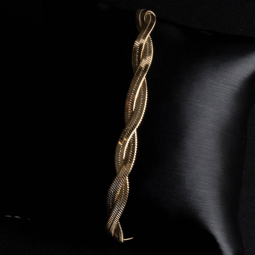 🐍✨ Brățară Snake Dublu Gold – Bijuterie Statement Unisex