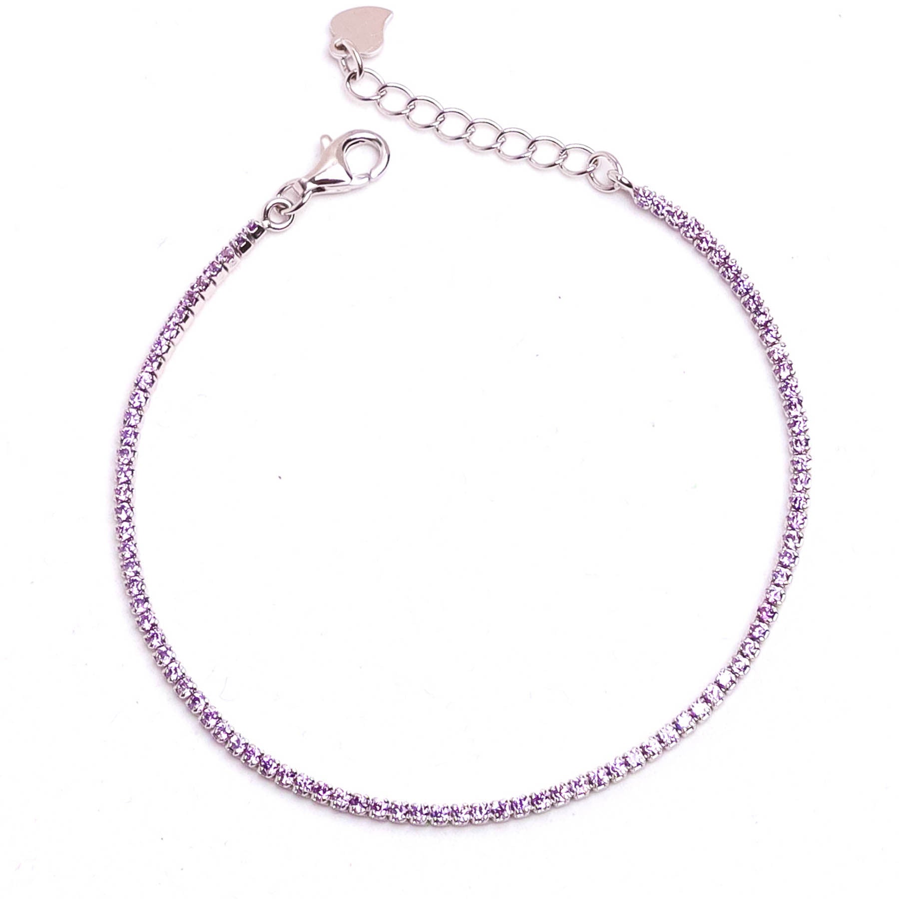 Bratara Tennis 925 cu Pietre Mov